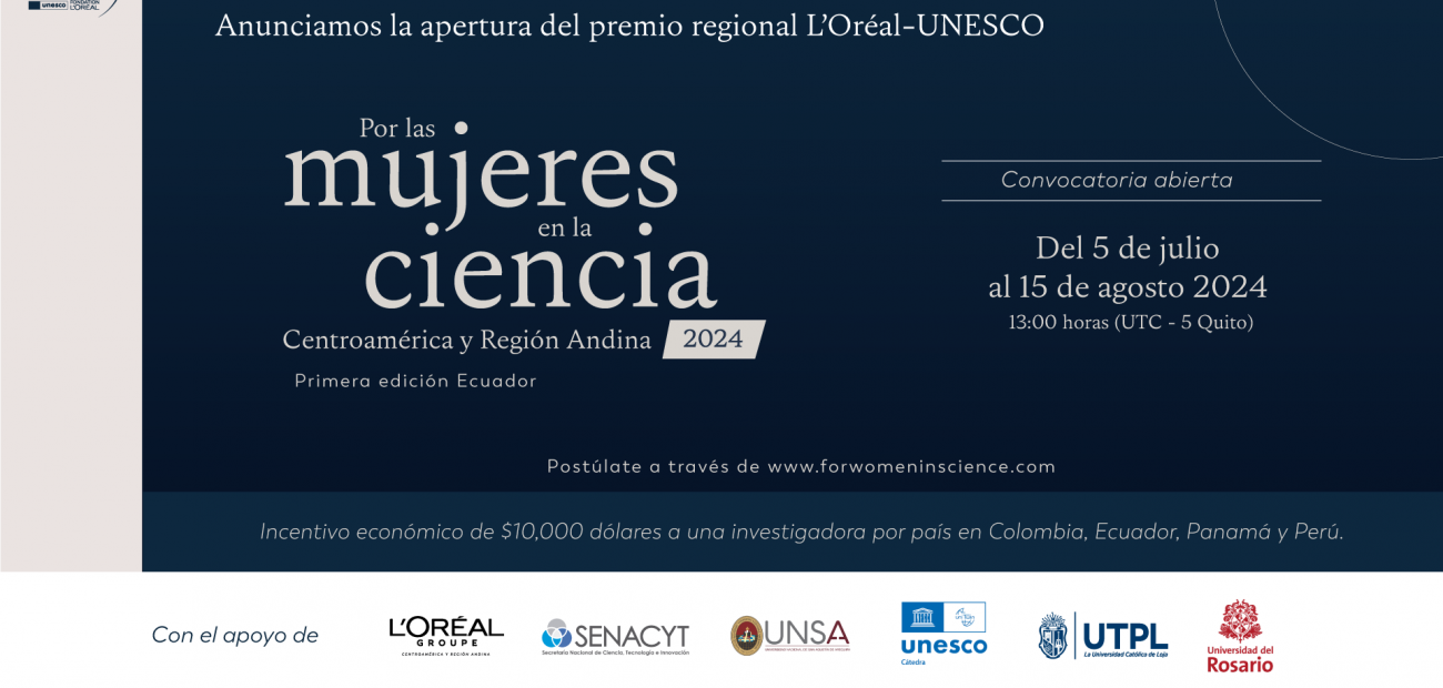Premio L’Oréal–Unesco “Por las mujeres en la Ciencia” en Ecuador